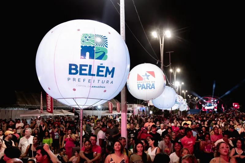 Megaestrutura foi montada para os shows de aniversário dos 409 anos de Belém <div class='credito_fotos'>Foto: Felipe de Souza | <a href='/midias/2025/originais/19d42fe4-46f1-45ff-8c92-8a432e03ad4d.jpg' download><i class='fa-solid fa-download'></i> Download</a></div>