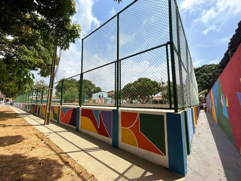 Arena esportiva do Ariri Bolonha foi outro espaço totalmente revitalizado