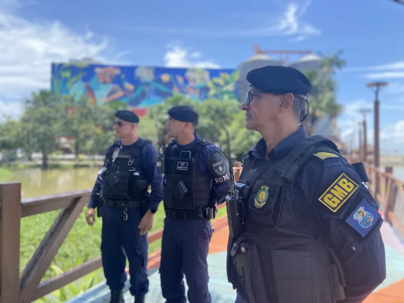 Com a presença dos agentes municipais em pontos estratégicos, a Prefeitura de Belém aumenta a segurança da população.