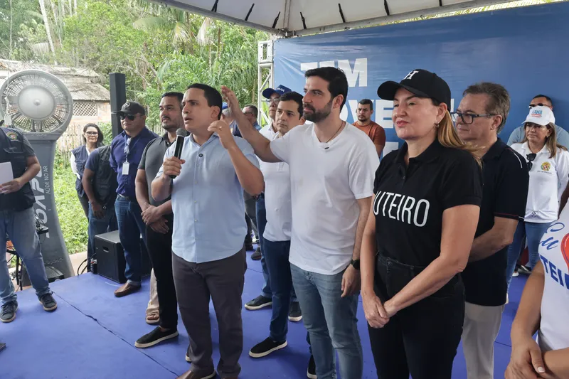 Cassio Andrade,Igor Normando e Hana Ghassan reafirmam compromisso entre Prefeitura de Belém e Governo do Estado. 