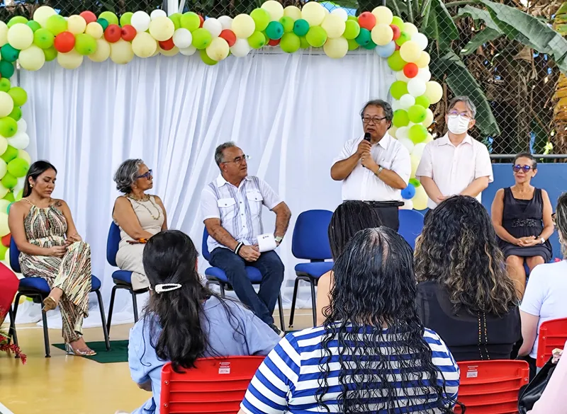 O cônsul do Japão em Belém, Tomio Sakamoto, destacou a importância de investir na educação como base para o progresso