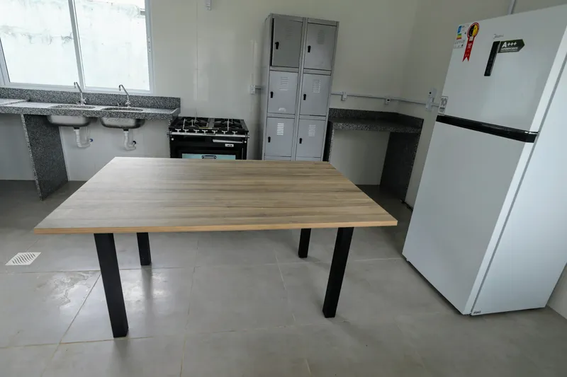 A cozinha da unidade.