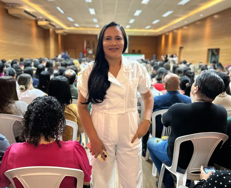 A técnica em saúde bucal Gleyciane Fonseca promete dar o melhor para levar à população uma saúde de qualidade