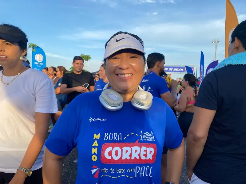 Larissa Gonçalves começou a se preparar para a corrida há um ano, perdeu 20 quilos e ganhou uma vida mais saudável na luta contra a obesidade. 