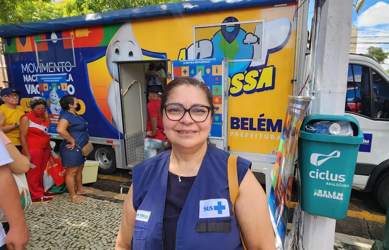 Conceição Oliveira, diretora da Vigilância em Saúde da Sesma. <div class='credito_fotos'>Foto: Ascom Sesma | <a href='/midias/2025/originais/6f026124-e4c5-4509-a2ae-2d01231e4dca.jpg' download><i class='fa-solid fa-download'></i> Download</a></div>