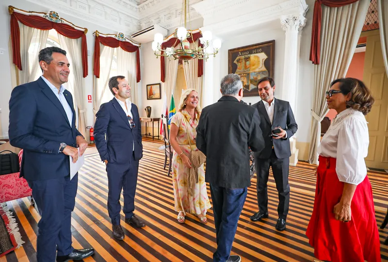 Prefeito Edmilson Rodrigues recebeu a comitiva no Palácio Lauro Sodré, sede da pre