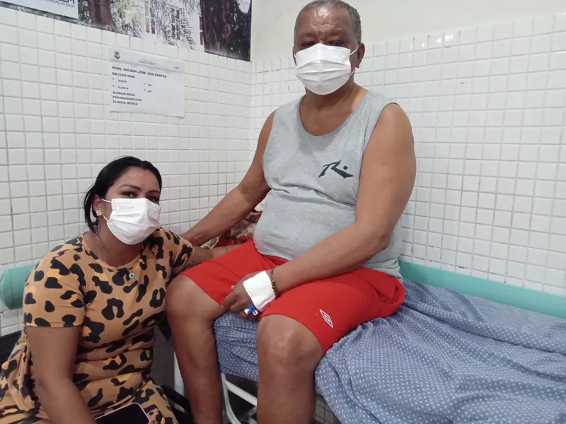 Jalene Santos destacou o atendimento que o pai dela, Nelson dos Santos, recebeu no PSM Mário Pinotti: médico excelente e exames realizados com rapidez.