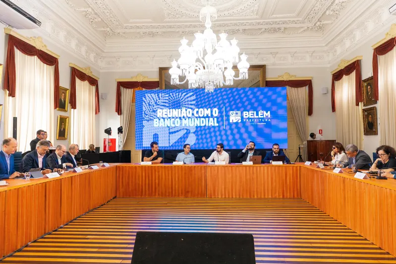 O prefeito Igor Normando busca oportunidades de investimentos do Banco Mundial em infraestrutura urbana para Belém.