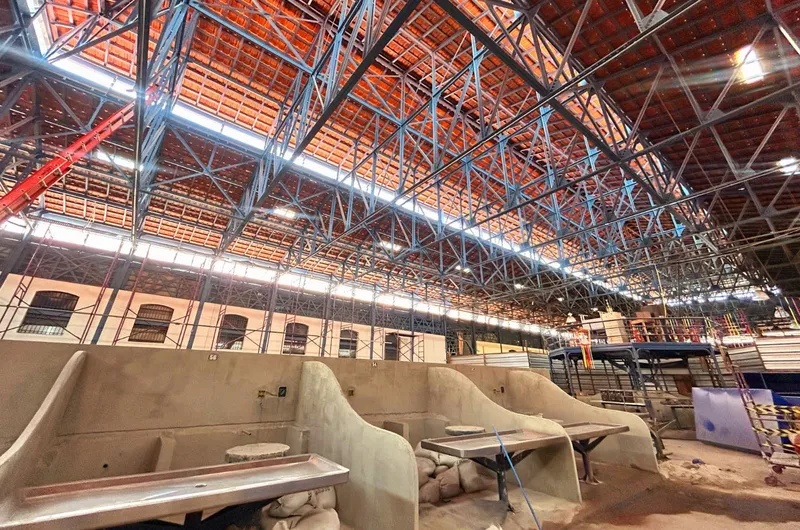 O Mercado de Peixe já está com obras avançadas em 60%, bem como o Mercado de Carne. 