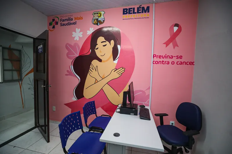 Obra concluída - Reforma da Casa Saúde da Família Mestre Alarino,no bairro Castanheira <div class='credito_fotos'>Foto: Joyce Ferreira/Agência Belém/Comus | <a href='/midias/2025/originais/c6cb8b29-f829-4ded-bcdb-e733fd7561b3.jpg' download><i class='fa-solid fa-download'></i> Download</a></div>