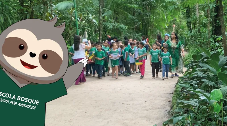 Murrinha, o bicho-preguiça, é o novo mascote da Funbosque.