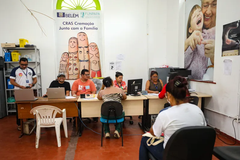 O Cras Cremação é uma das unidades que vai abrir neste sábado, 23, para atualizar o cadastro dos beneficiários e beneficiárias que estão com o BPC bloqueado