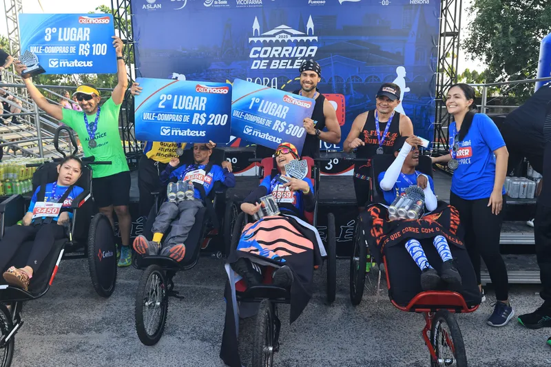 A Corrida de Belém é inclusiva e teve a participação de pessoas com deficiência.