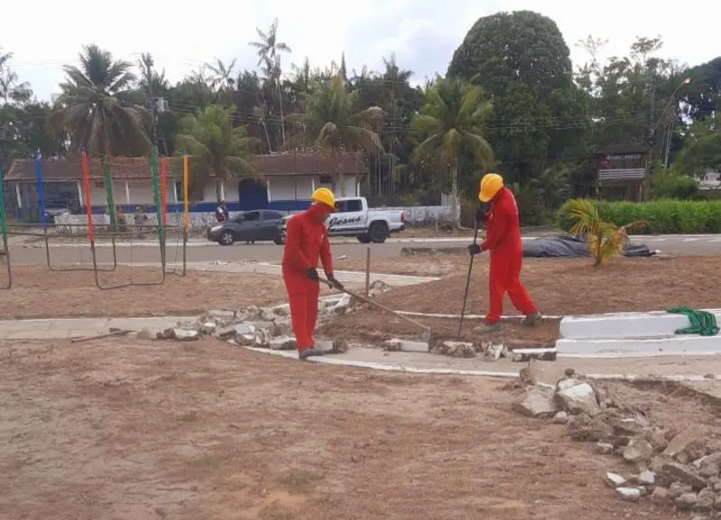 Obra na praça do Carananduba está com 20% das obras em avanço e conta com prazo de entrega até o final de janeiro de 2025 