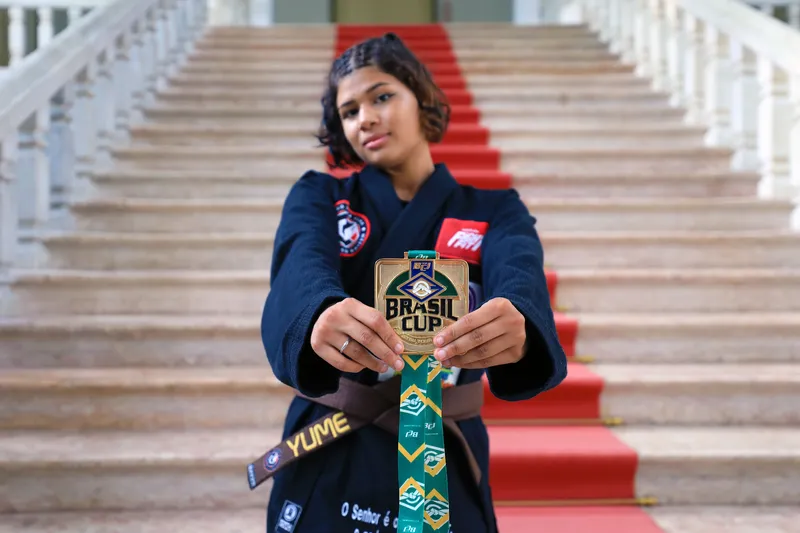 Também participou do encontro a atleta Izadora Yume, campeã do Brasil CUP de Jiu-Jitsu.