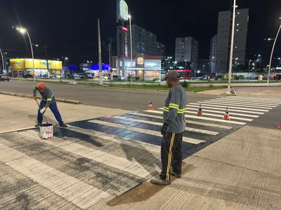 Plano estratégico de segurança no trânsito em Belém começa com a renovação da sinalização horizontal
