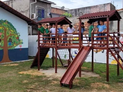 Parceria garante parques infantis em escolas de Belém