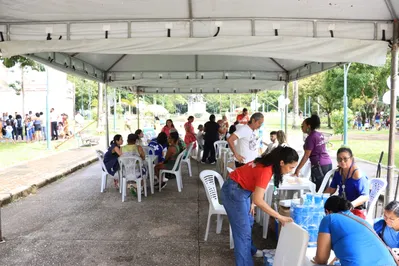 Prefeitura realiza ação de saúde e vacinação na Praça da República em comemoração ao aniversário de Belém