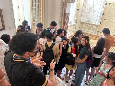 Estudantes do IFPA fazem visita guiada ao Museu Casa Francisco Bolonha