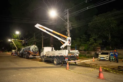 Megaoperação moderniza iluminação pública em 40 pontos de Belém