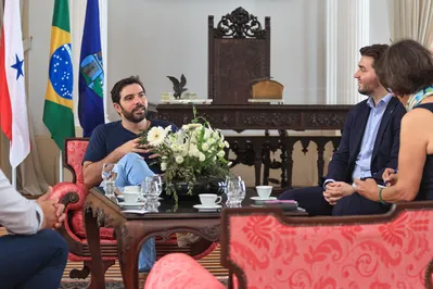 Prefeito recebe representantes da Embaixada da Alemanha para tratar de COP-30